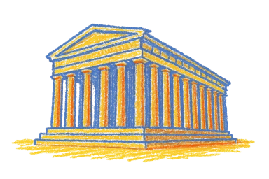 drawing of a magnifying glass